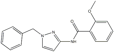 N-(1-benzylpyrazol-3-yl)-2-methoxybenzamide Structure