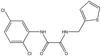 N'-(2,5-dichlorophenyl)-N-(thiophen-2-ylmethyl)oxamide Struktur