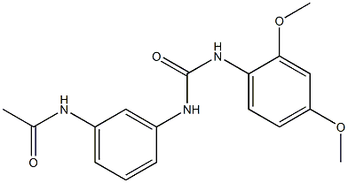 N-[3-[(2,4-dimethoxyphenyl)carbamoylamino]phenyl]acetamide Structure