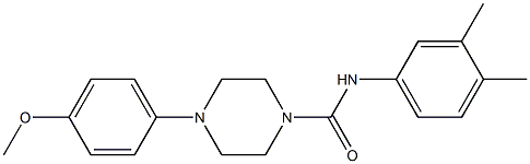 N-(3,4-dimethylphenyl)-4-(4-methoxyphenyl)piperazine-1-carboxamide