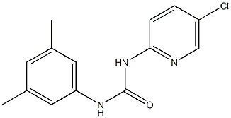 1-(5-chloropyridin-2-yl)-3-(3,5-dimethylphenyl)urea 结构式