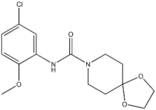 N-(5-chloro-2-methoxyphenyl)-1,4-dioxa-8-azaspiro[4.5]decane-8-carboxamide Structure