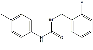 1-(2,4-dimethylphenyl)-3-[(2-fluorophenyl)methyl]urea 化学構造式