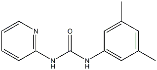 1-(3,5-dimethylphenyl)-3-pyridin-2-ylurea 结构式