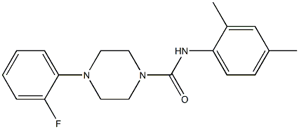 N-(2,4-dimethylphenyl)-4-(2-fluorophenyl)piperazine-1-carboxamide Structure