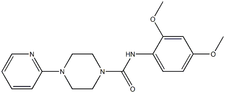 N-(2,4-dimethoxyphenyl)-4-pyridin-2-ylpiperazine-1-carboxamide Structure