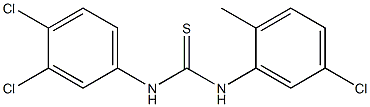 1-(5-chloro-2-methylphenyl)-3-(3,4-dichlorophenyl)thiourea Struktur