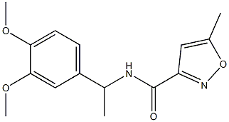  N-[1-(3,4-dimethoxyphenyl)ethyl]-5-methyl-1,2-oxazole-3-carboxamide