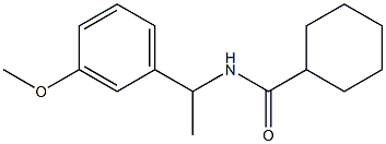 N-[1-(3-methoxyphenyl)ethyl]cyclohexanecarboxamide Structure