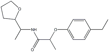 2-(4-ethylphenoxy)-N-[1-(oxolan-2-yl)ethyl]propanamide Structure