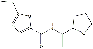 5-ethyl-N-[1-(oxolan-2-yl)ethyl]thiophene-2-carboxamide Structure