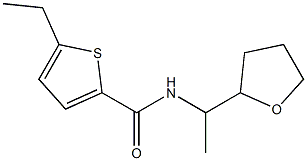 5-ethyl-N-[1-(oxolan-2-yl)ethyl]thiophene-2-carboxamide Struktur