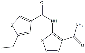 2-[(5-ethylthiophene-3-carbonyl)amino]thiophene-3-carboxamide 结构式