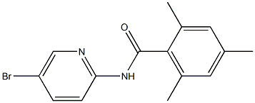 N-(5-bromopyridin-2-yl)-2,4,6-trimethylbenzamide 化学構造式