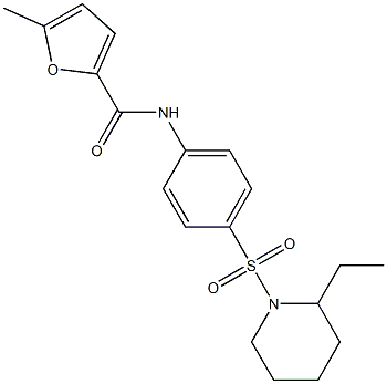 N-[4-(2-ethylpiperidin-1-yl)sulfonylphenyl]-5-methylfuran-2-carboxamide Structure