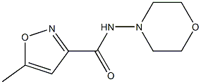 5-methyl-N-morpholin-4-yl-1,2-oxazole-3-carboxamide 化学構造式