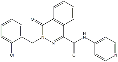 3-[(2-chlorophenyl)methyl]-4-oxo-N-pyridin-4-ylphthalazine-1-carboxamide|