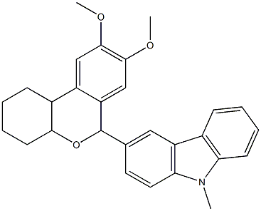 3-(8,9-dimethoxy-2,3,4,4a,6,10b-hexahydro-1H-benzo[c]chromen-6-yl)-9-methylcarbazole|