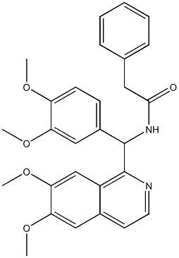  N-[(6,7-dimethoxyisoquinolin-1-yl)-(3,4-dimethoxyphenyl)methyl]-2-phenylacetamide