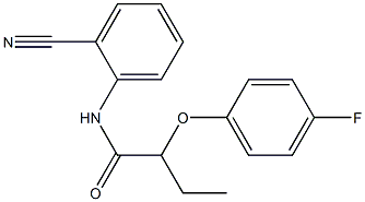 N-(2-cyanophenyl)-2-(4-fluorophenoxy)butanamide Structure