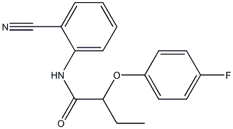 N-(2-cyanophenyl)-2-(4-fluorophenoxy)butanamide,,结构式