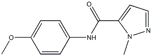 N-(4-methoxyphenyl)-2-methylpyrazole-3-carboxamide Struktur