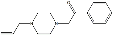 2-(4-methylphenyl)-1-(4-prop-2-enylpiperazin-1-yl)ethanone Structure