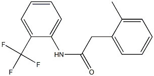 2-(2-methylphenyl)-N-[2-(trifluoromethyl)phenyl]acetamide,,结构式