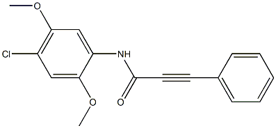 N-(4-chloro-2,5-dimethoxyphenyl)-3-phenylprop-2-ynamide Structure