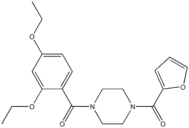 (2,4-diethoxyphenyl)-[4-(furan-2-carbonyl)piperazin-1-yl]methanone 化学構造式