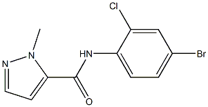 N-(4-bromo-2-chlorophenyl)-2-methylpyrazole-3-carboxamide Structure