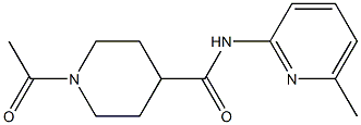 1-acetyl-N-(6-methylpyridin-2-yl)piperidine-4-carboxamide Structure