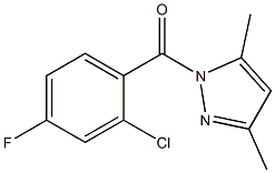 (2-chloro-4-fluorophenyl)-(3,5-dimethylpyrazol-1-yl)methanone Structure