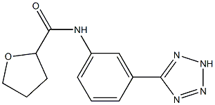 N-[3-(2H-tetrazol-5-yl)phenyl]oxolane-2-carboxamide Structure