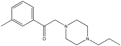 2-(3-methylphenyl)-1-(4-propylpiperazin-1-yl)ethanone Structure