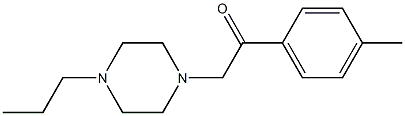 2-(4-methylphenyl)-1-(4-propylpiperazin-1-yl)ethanone Structure