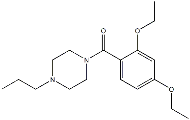 (2,4-diethoxyphenyl)-(4-propylpiperazin-1-yl)methanone Structure