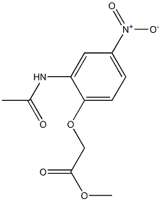 methyl 2-(2-acetamido-4-nitrophenoxy)acetate Structure