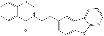 N-(2-dibenzofuran-2-ylethyl)-2-methoxybenzamide Structure