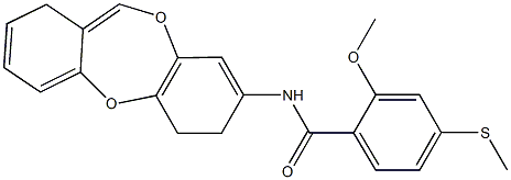 N-(6H-benzo[b][1,4]benzodioxepin-8-yl)-2-methoxy-4-methylsulfanylbenzamide Structure