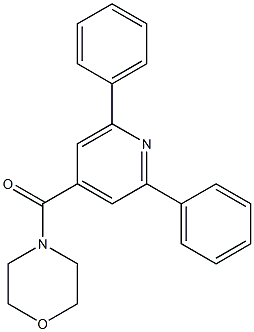 (2,6-diphenylpyridin-4-yl)-morpholin-4-ylmethanone,,结构式