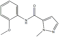 N-(2-methoxyphenyl)-2-methylpyrazole-3-carboxamide Struktur