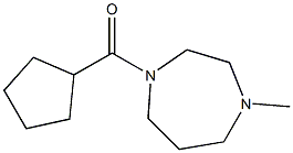 cyclopentyl-(4-methyl-1,4-diazepan-1-yl)methanone,,结构式