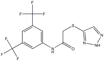 N-[3,5-bis(trifluoromethyl)phenyl]-2-(2H-triazol-4-ylsulfanyl)acetamide Structure