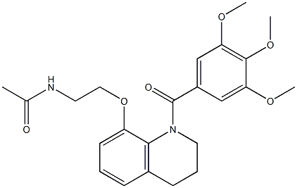 N-[2-[[1-(3,4,5-trimethoxybenzoyl)-3,4-dihydro-2H-quinolin-8-yl]oxy]ethyl]acetamide Structure