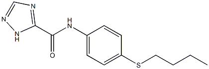 N-(4-butylsulfanylphenyl)-1H-1,2,4-triazole-5-carboxamide Structure