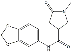 N-(1,3-benzodioxol-5-yl)-1-methyl-5-oxopyrrolidine-3-carboxamide Structure