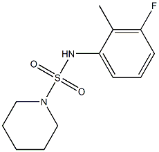 N-(3-fluoro-2-methylphenyl)piperidine-1-sulfonamide Struktur