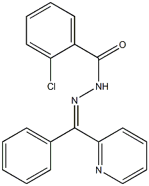  2-chloro-N-[(Z)-[phenyl(pyridin-2-yl)methylidene]amino]benzamide