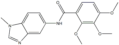 2,3,4-trimethoxy-N-(1-methylbenzimidazol-5-yl)benzamide Structure
